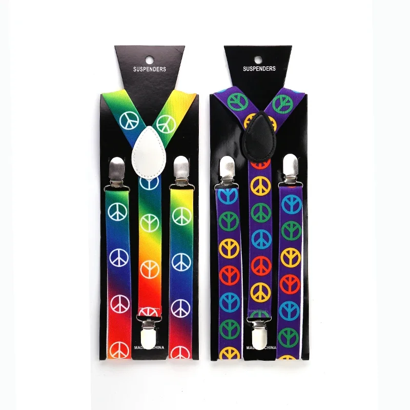 للجنسين قابل للتعديل كليب على الأقواس مطاطا سليم 3 السلام تصميم مزيج الحمالات 1 بوصة واسعة Y-الظهر غالوس حفلة الكتف الأشرطة Blet