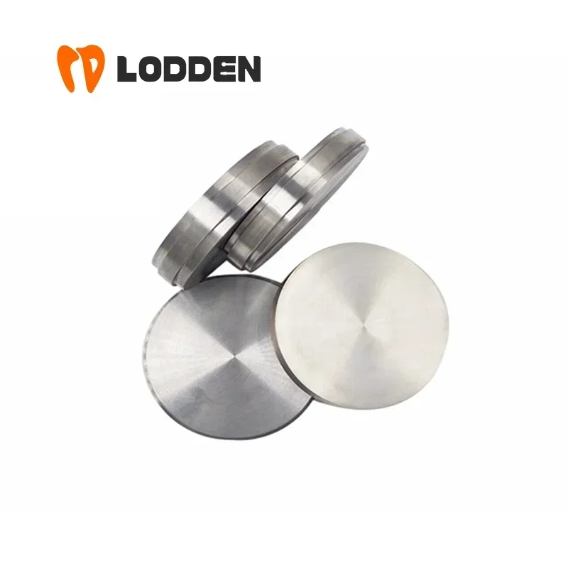 Lodden Dental Lab Titanium Alloy Disc TC4/GR5 Blocks Restoration CAD CAM Dentist Materials 98mm Implant Abutments Framework