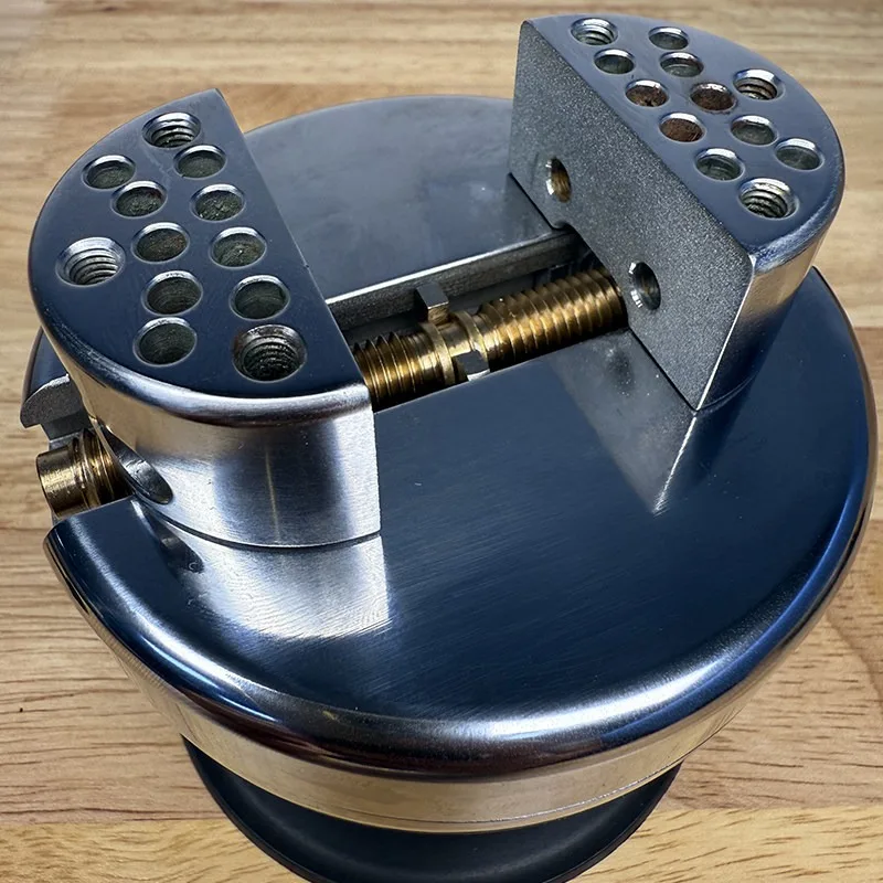4 Inch Universal Stone Setting Block with Ball Clamp Setting Fixture for Gold Silver Ring Diamond Gemstone Inlay Processing Tool