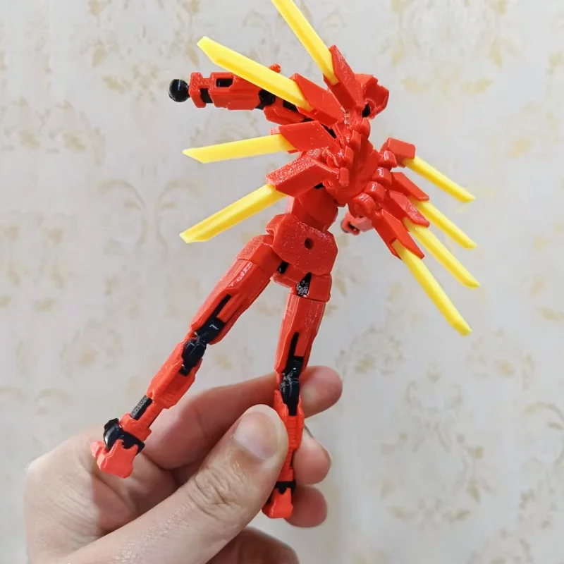 14cm ultrakill 3d impresso pvc figura de ação v1 v2 robô modelo kit com articulações móveis diy montagem coleção brinquedo meninos presente