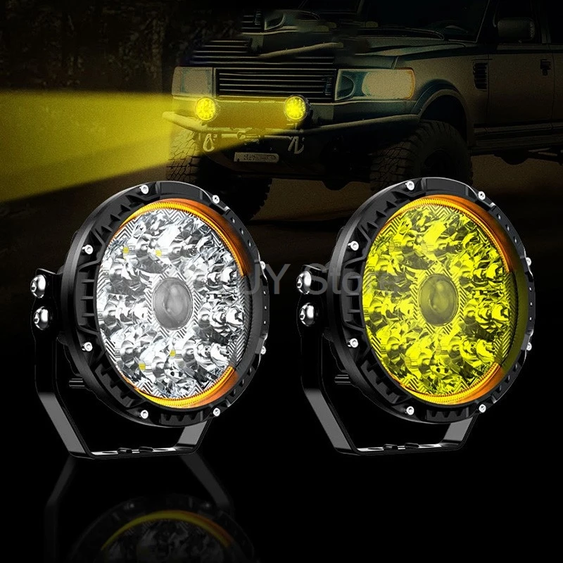 

5.5 Inch LED Spotlights 50W 4200LM Auxiliary Driving Light 12-80V Universal Fog Lamps For Motorcycle Accessories Off Road Truck