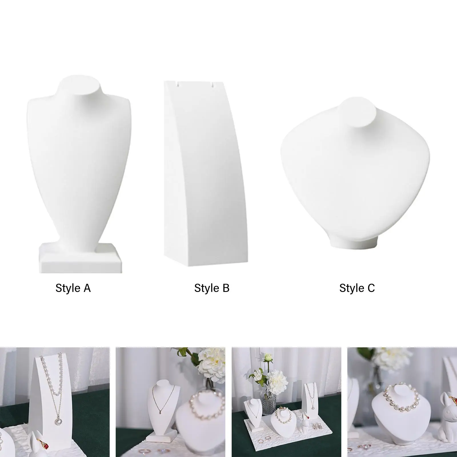 Mannequin Bust Home Organisation Jewelry Stand for Closets Jewelry Selling