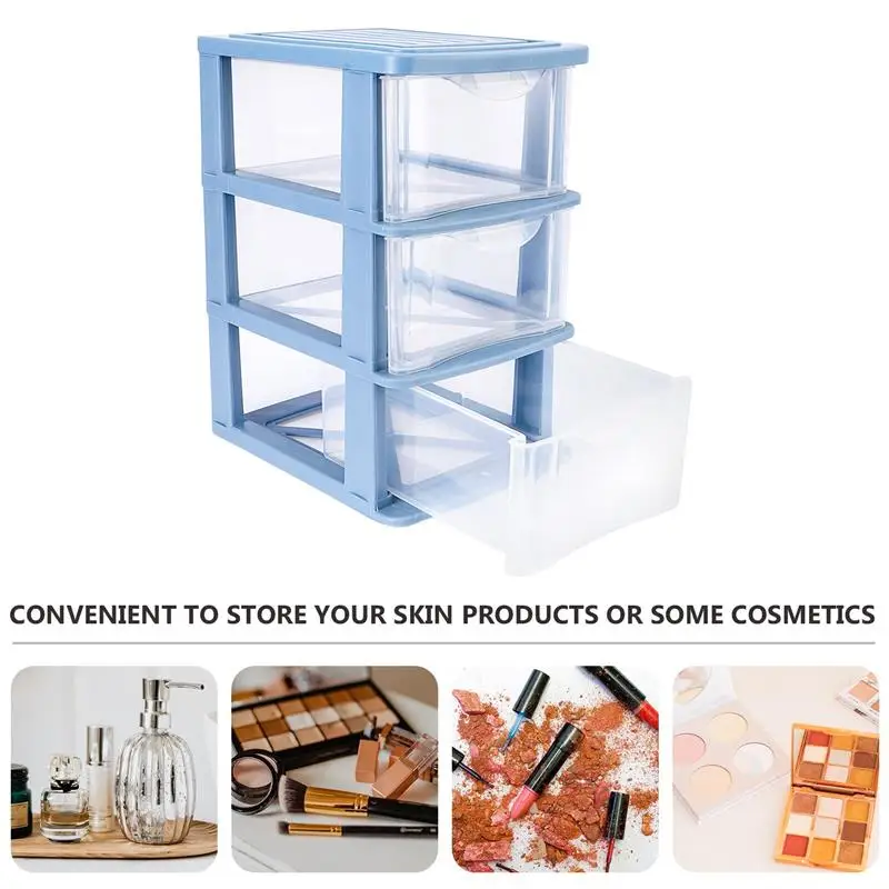 Desktop Storage Box Drawer Type Transparent Dustproof Storage Box Desktop Storage Box Drawer Type Sundries Holder Box