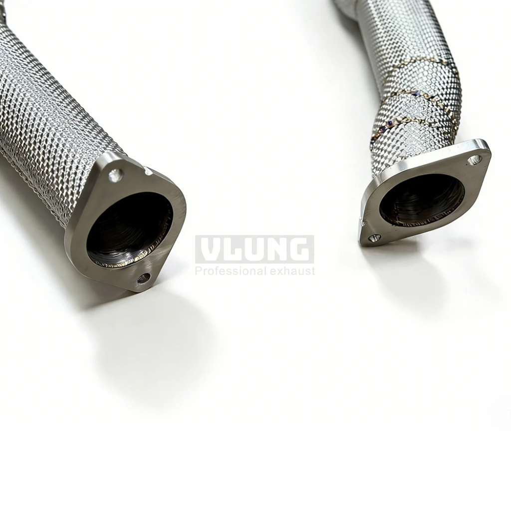 

High Performance Exhaust Downpipe With Front Pipe For Dodge RAM 1500 TRX 6.2T 2020-2026 Stainless Steel Insulated Downpipe