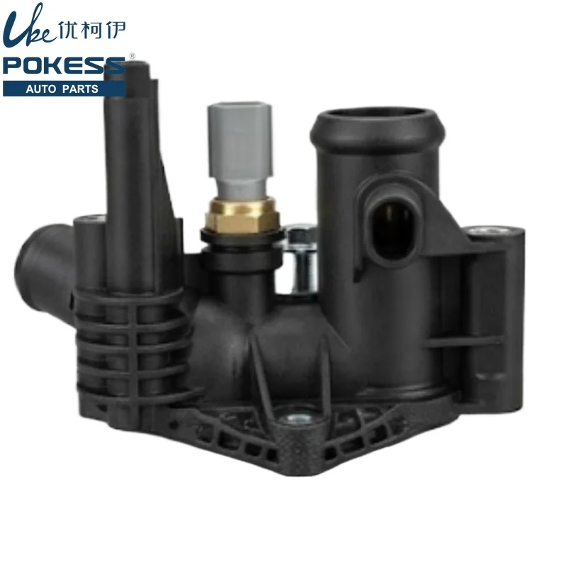 

7M5G8K556AC, 1301772 1531004 Thermostat Housing Assembly Sensor & Seal For Ford Focus Fiesta 2011-2019, 1.6L,