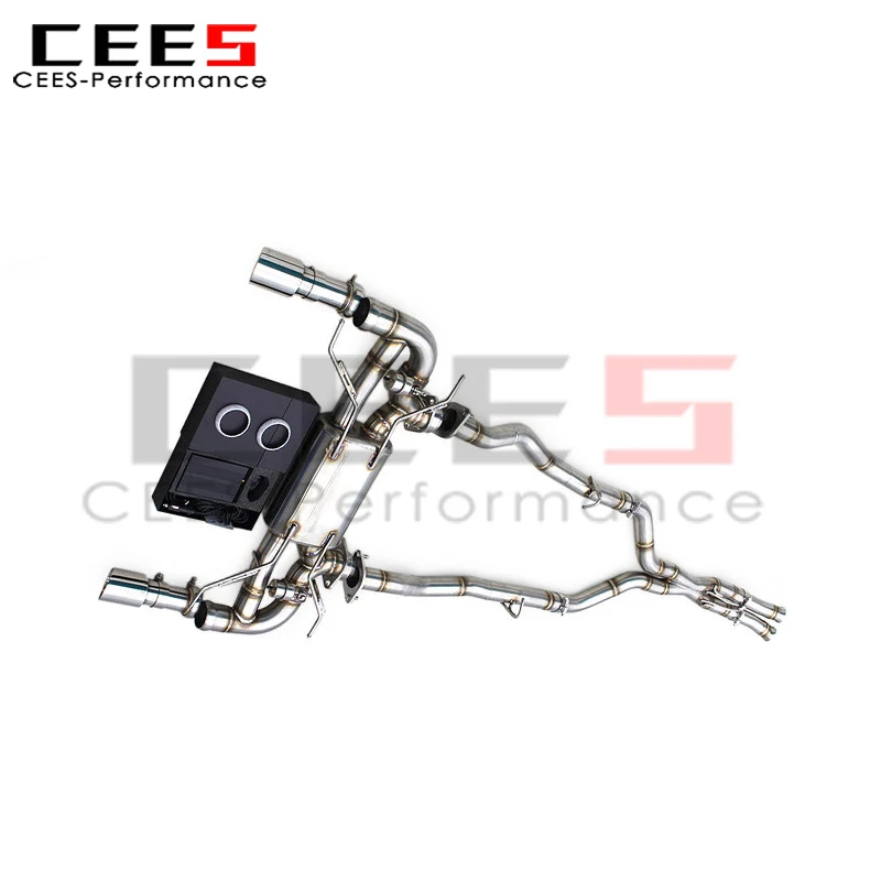 

cees 2004-2017 for Aston Martin DB9 V12 6.0L Stainless Steel Catback Muffler Vacuum Valve Auto Exhaust Pipe with Remote Control
