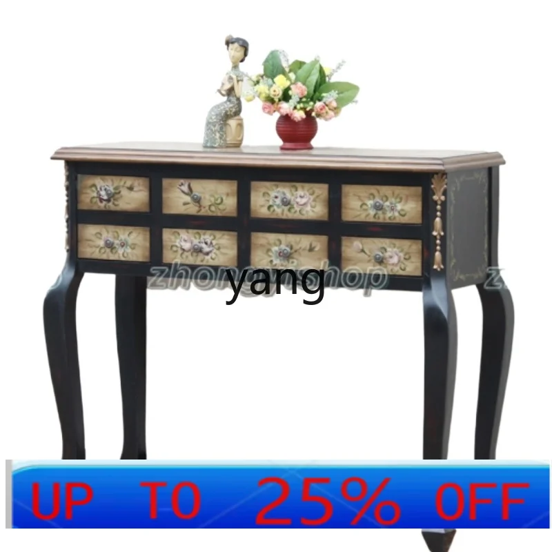 lmx hand-painted Jinbo furniture Badoutai entrance cabinet display entrance table