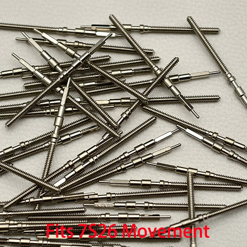 2 pièces/4 pièces 7S26 tige de couronne de montre pièces de rechange couronne montre Kit de tige en acier convient 7S26 mouvement mécanique automatique tige pièces de montre