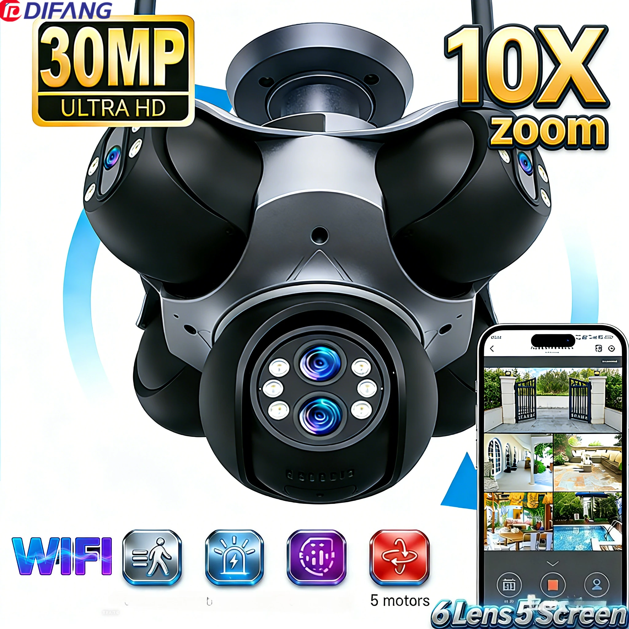 Difang 30MP 6-Lens …