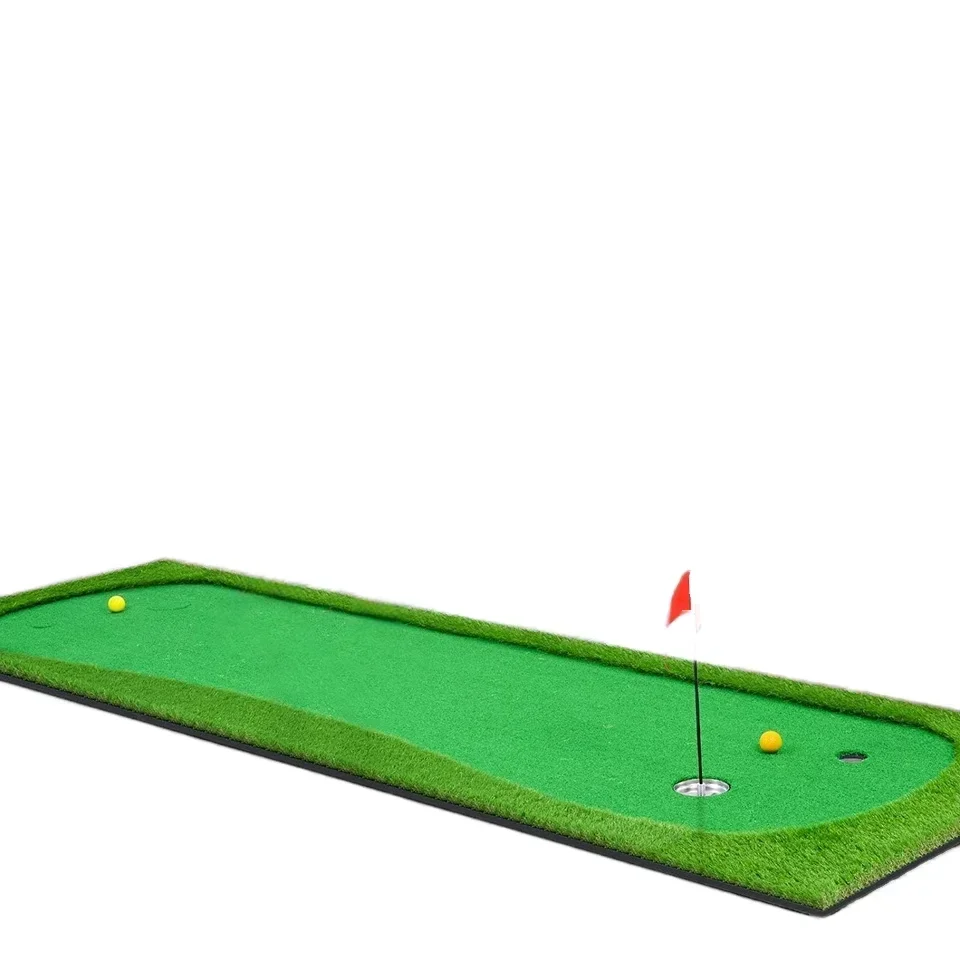 Professional Indoor Outdoor Golf Training Aid Practical Putting Green Mat For Golf Practice Size1.5m*3m