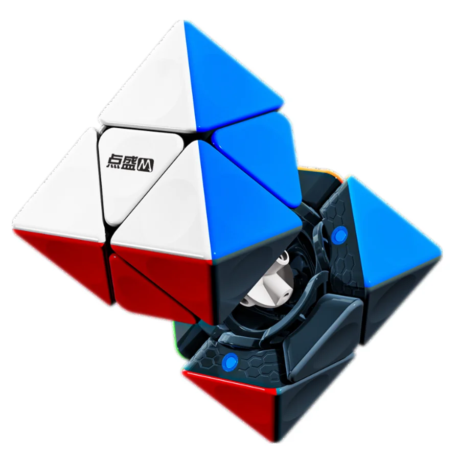 Diansheng 2x2 FTO Magnetic Cube Galaxy Cluster 2x2 Face Turning Octahedron Core Magnetic Magic Speed Educational Puzzle Toy Gift