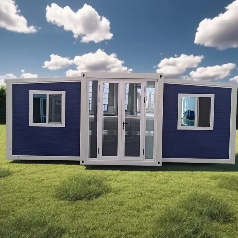 Portable Folding Luxury House Expandable Container House with Bathroom Steel Material