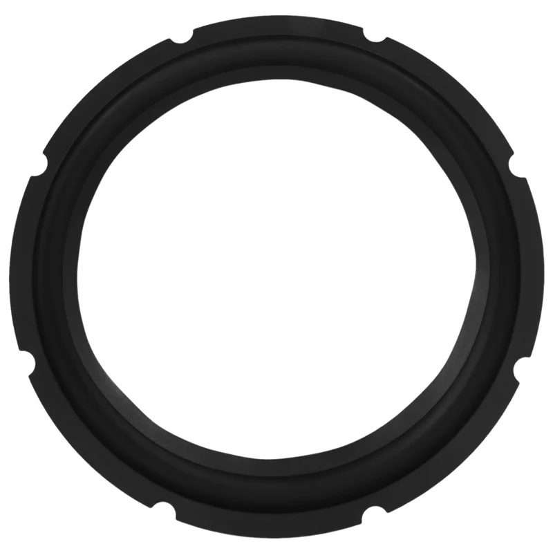 ABGN 10 بوصة مكبر صوت مطاطي مثقوب بحافة إسفنجية مضخم صوت حلقات محيطة قطع غيار لإصلاح مكبر الصوت (أسود) (2 قطعة)