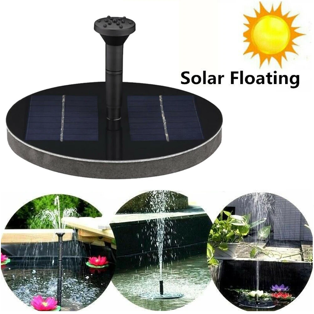 

Floating 200L/H Water Flow 60cm Height for Pond Bird Solar Pond Fountain Solar Fountain Pump Bath Garden Aquarium