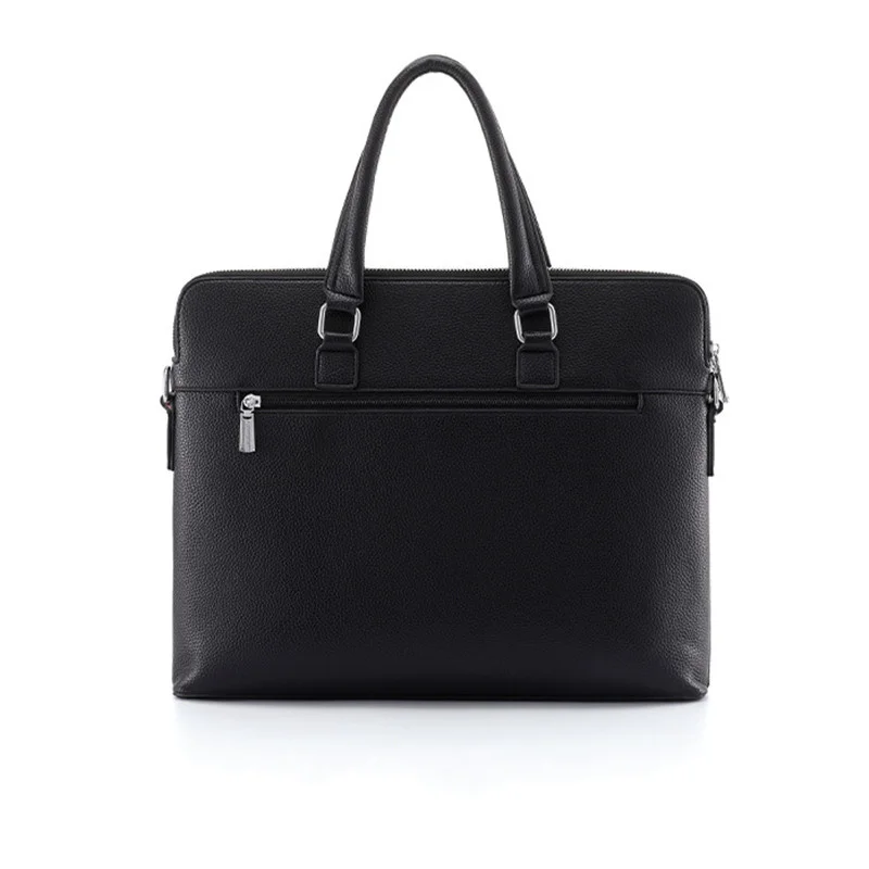 Maleta de luxo para homens Bolsa de couro de moda Messenger Bag de ombro masculino de escritório para laptop de grande capacidade