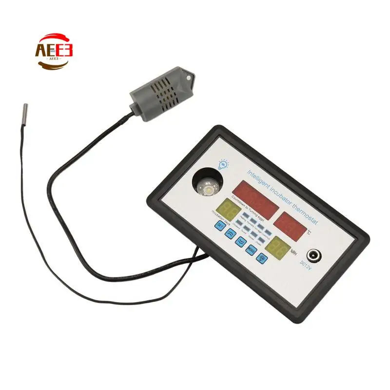 AEE3-ZFX-W9002 Smart Thermostat Digital Temperature Humidity Control Incubator 360 Automatic Egg Turning 12V