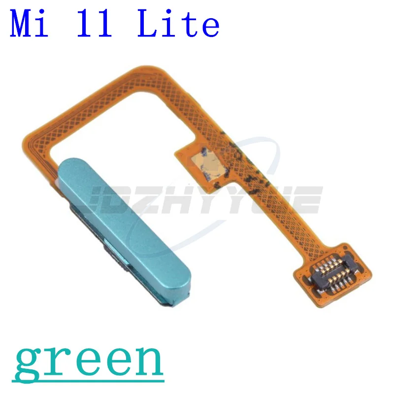 NEW Home Button Fingerprint Menu Return Key Sensor For Xiaomi Mi 11 Lite Mi11 Lite 4G/5G Fingerprint Scanner Flex Cable