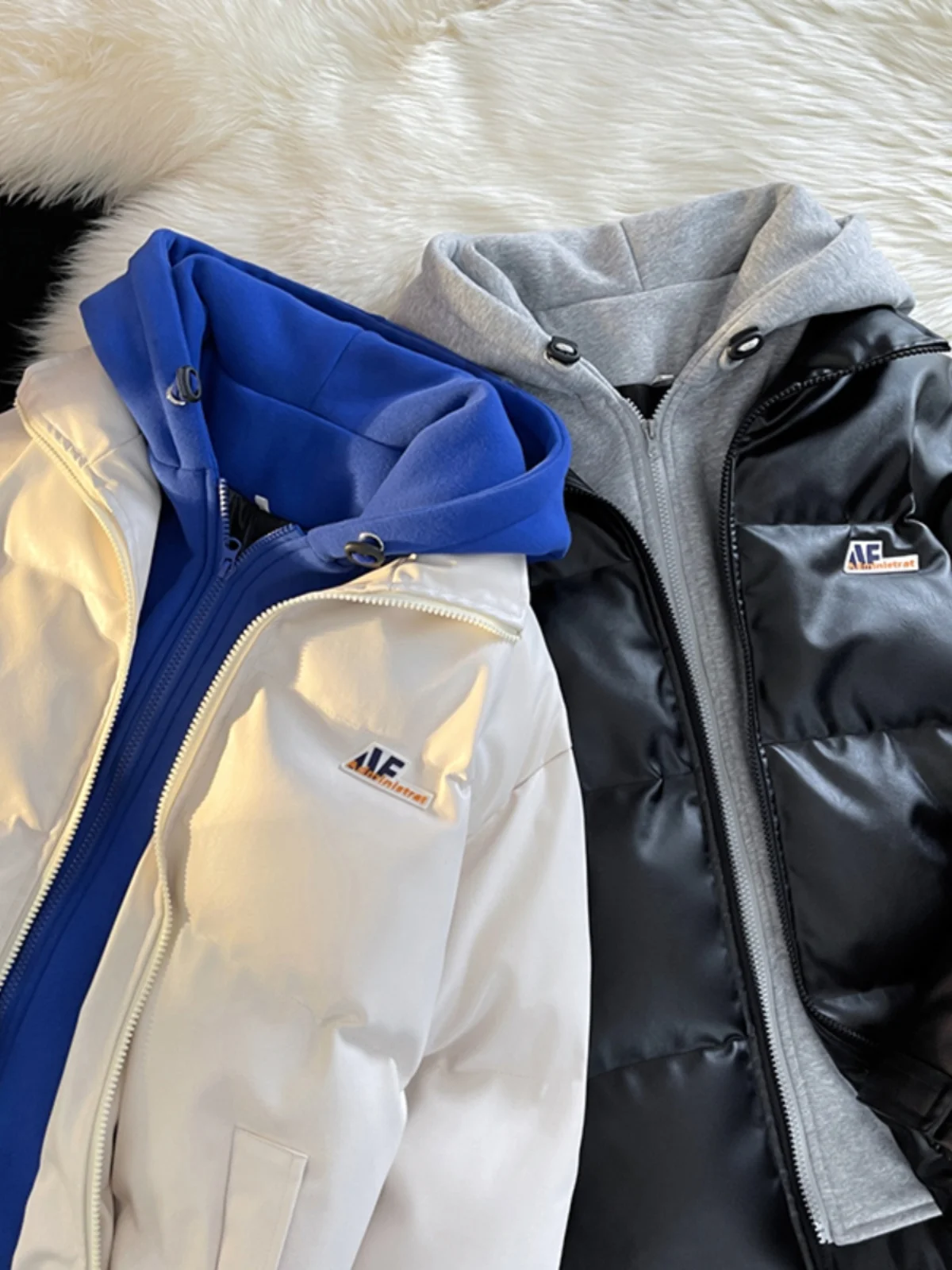 

Утепленная куртка из искусственной кожи и хлопка для мужчин, зимняя, оверсайз, для пар, модная, теплая, с капюшоном, на молнии, повседневная, свободного кроя