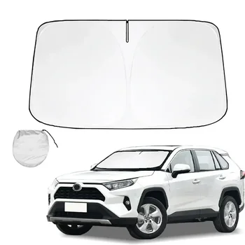 도요타 RAV4 2019-2024 용 자동차 인테리어 차양 커버, 앞 유리 선바이저 쉐이드, 보호대 파라솔, 자동차 앞 유리창 자외선 차단 