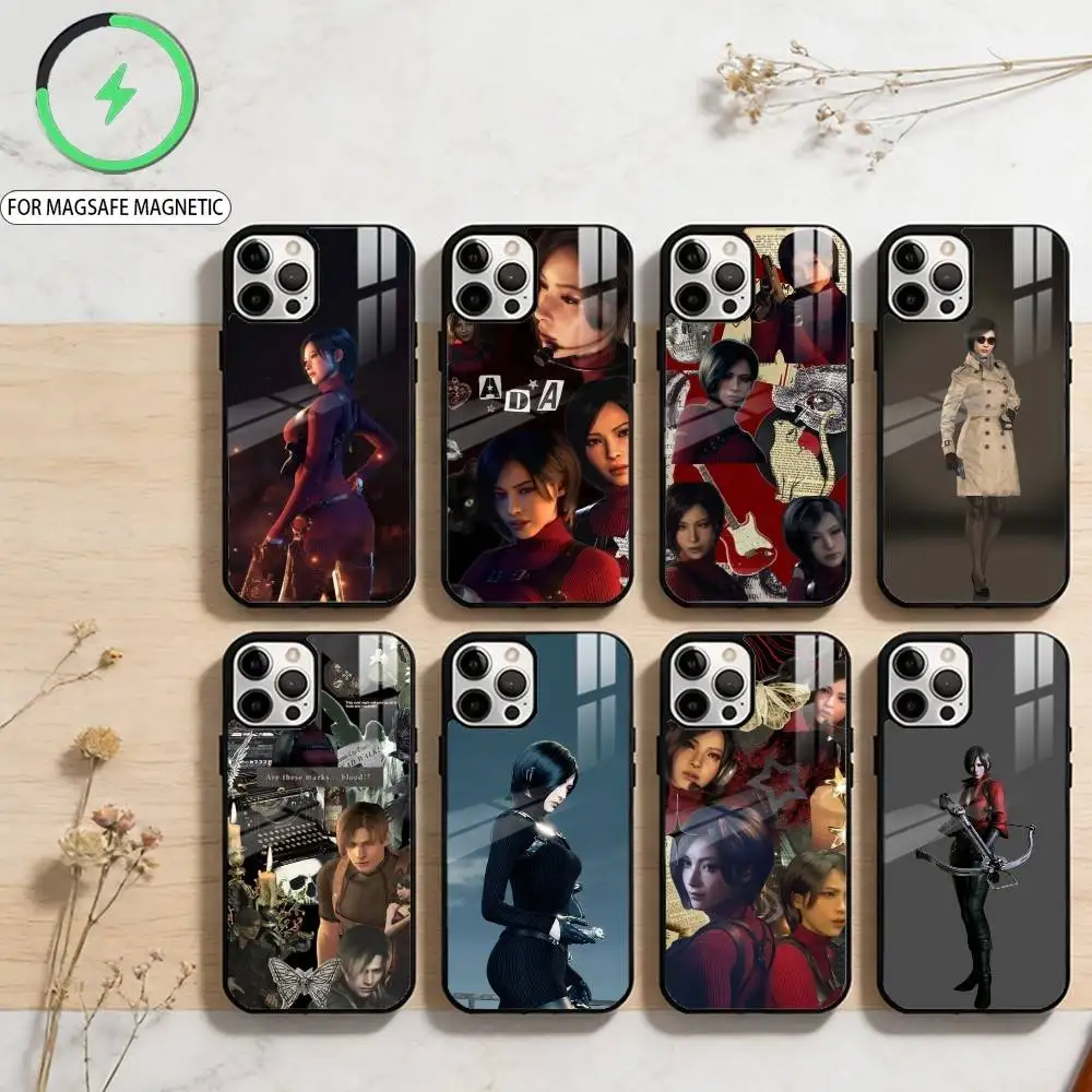 

Ada Wong R-Resident E-Evil Magnetic For Magsafe Wireless Charging Phone Case For iPhone17,16,15,14,13,12,11 Plus,Pro Max