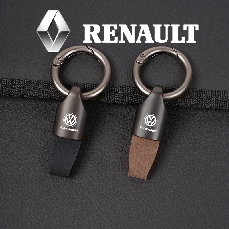 

Car Keycase Zinc Alloy Keyring Suede Keychain Accessories For VW GTI Polo Golf Passat Tiguan Arteon Touareg Taigo Caddy Jetta CC