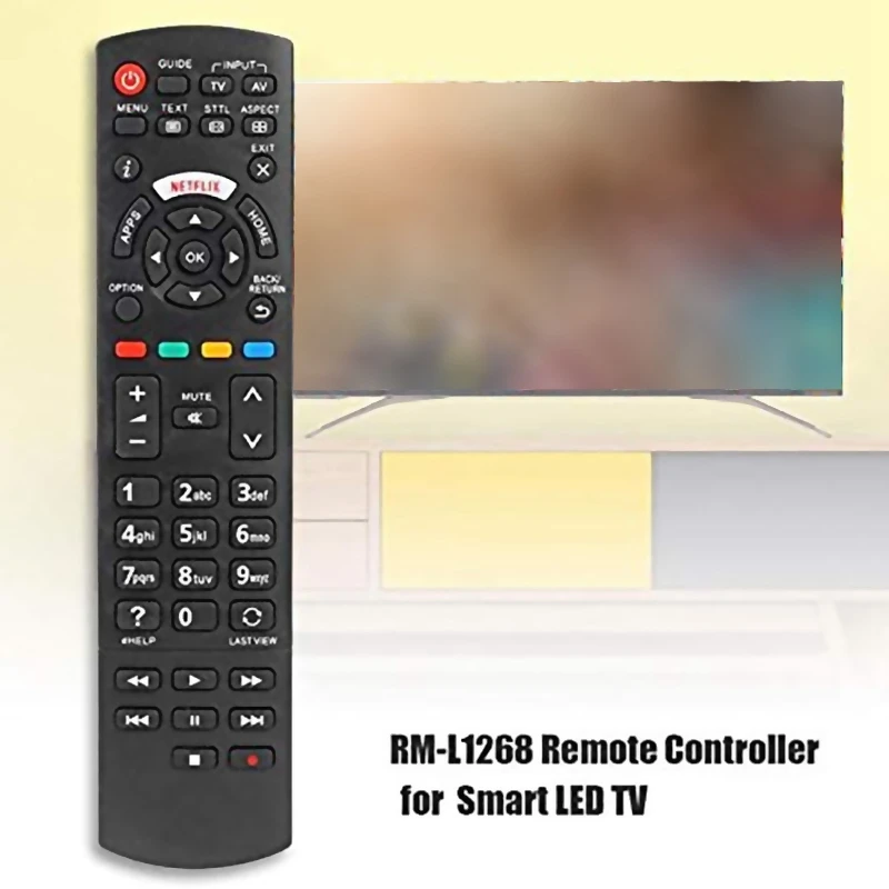 Telecomando Smart TV LED RM-L1268 per TV digitale Panasonic Netflix muslimn2qayb