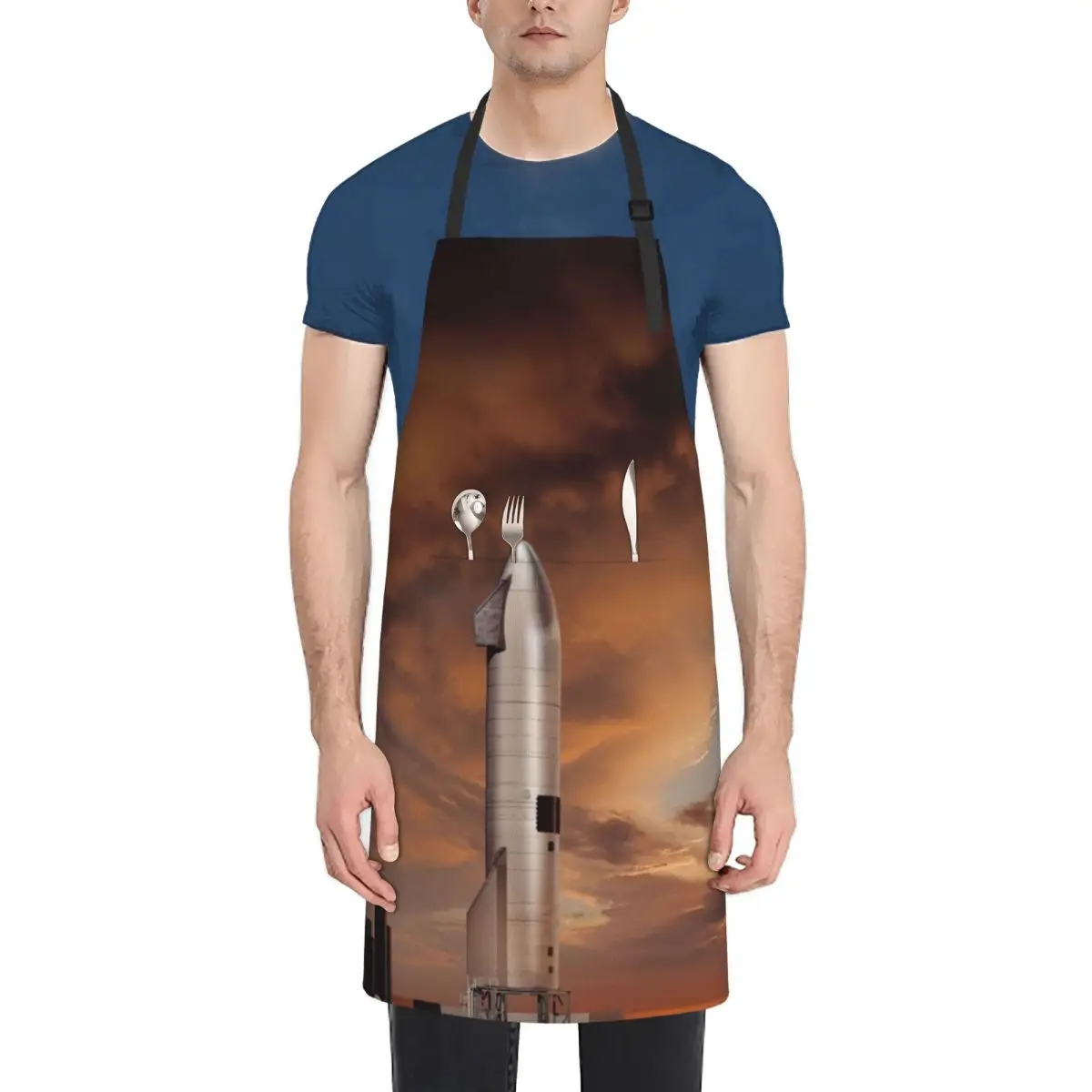 

SpaceX Starship SN10 and SN9 Apron Home Utensils kindergarten teacher Men gift Apron