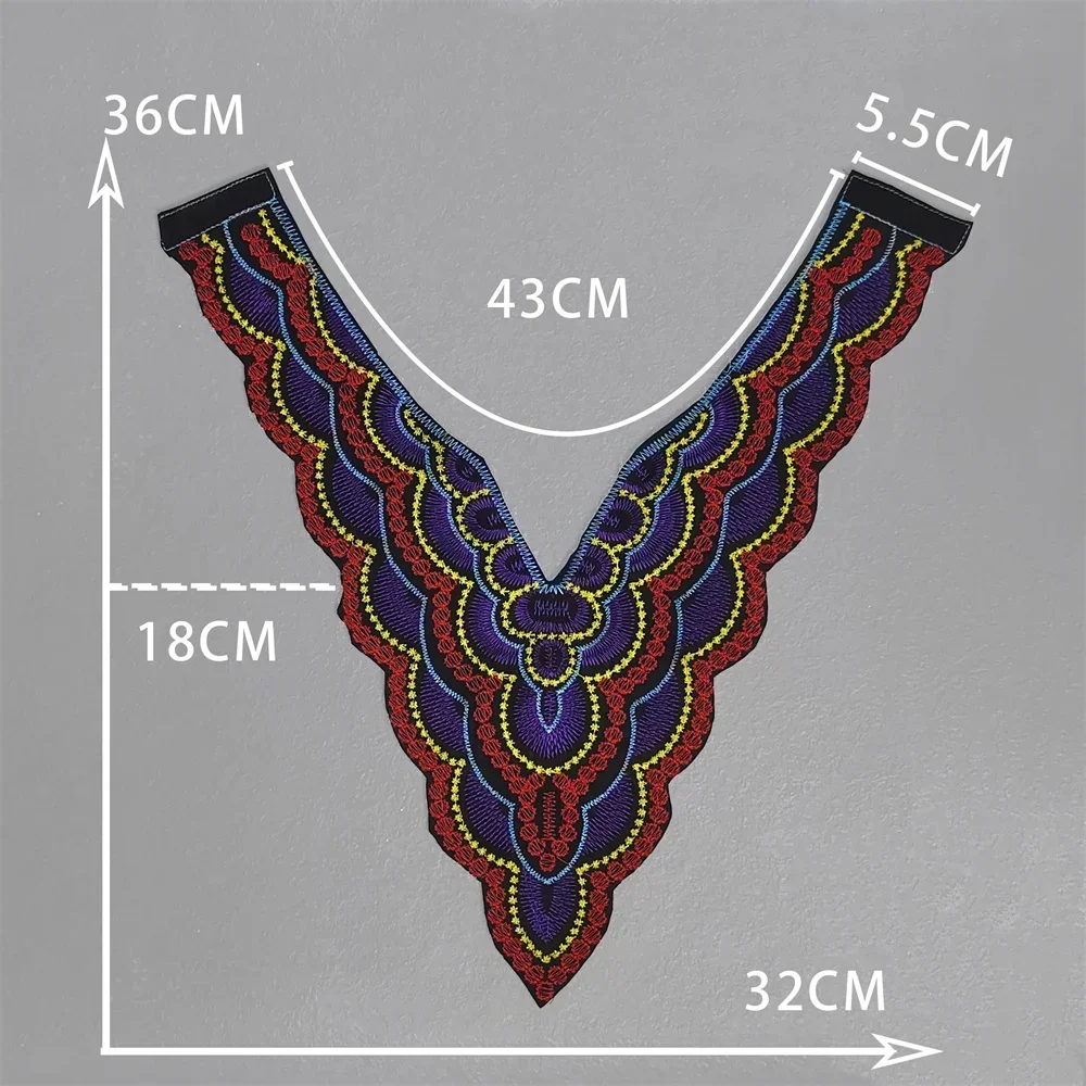 Fashion High Quality Lace Collar Ethnic Style Multi-color Style DIY Sewing Costume Clothing Accessories Decoration