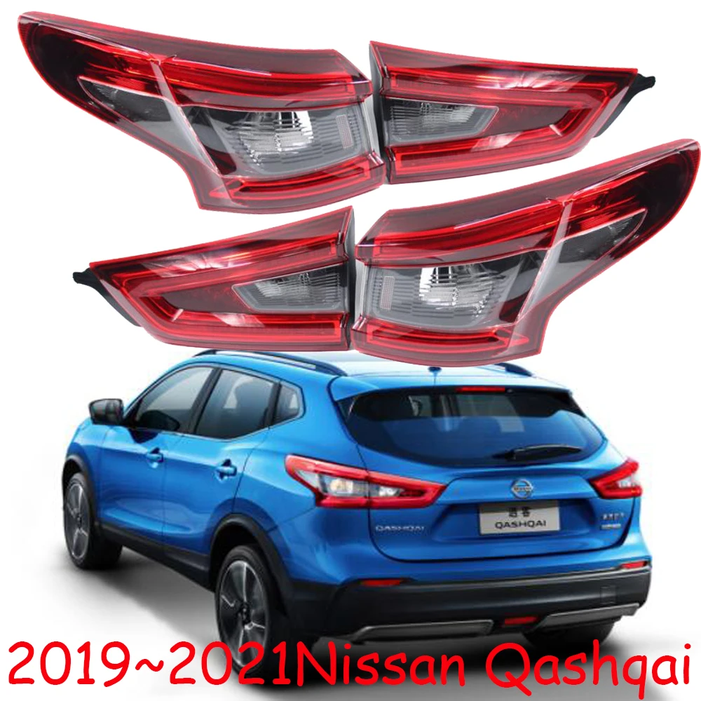 1pcs car styling Qashqai tail lights for Qashqai taillight no bulb 2019~2021y Tail Lamp fog light Qashqai rear lamp