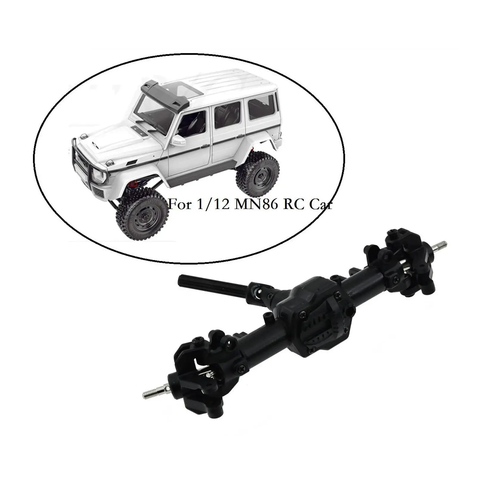 Metal Front Rear Axle  for MN MN86 MN86S 4WD Off-road RC Crawler Car