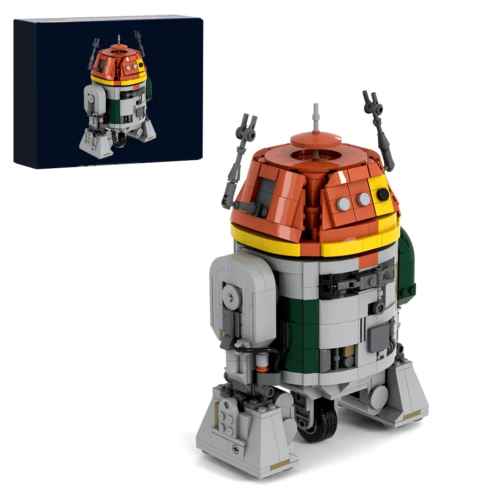 

950PCS Space War C1-10P Chopper Robot Building Blocks MOC Movie Figuren Intelligent Mech Model Assembly Brick Puzzle Toy Gift