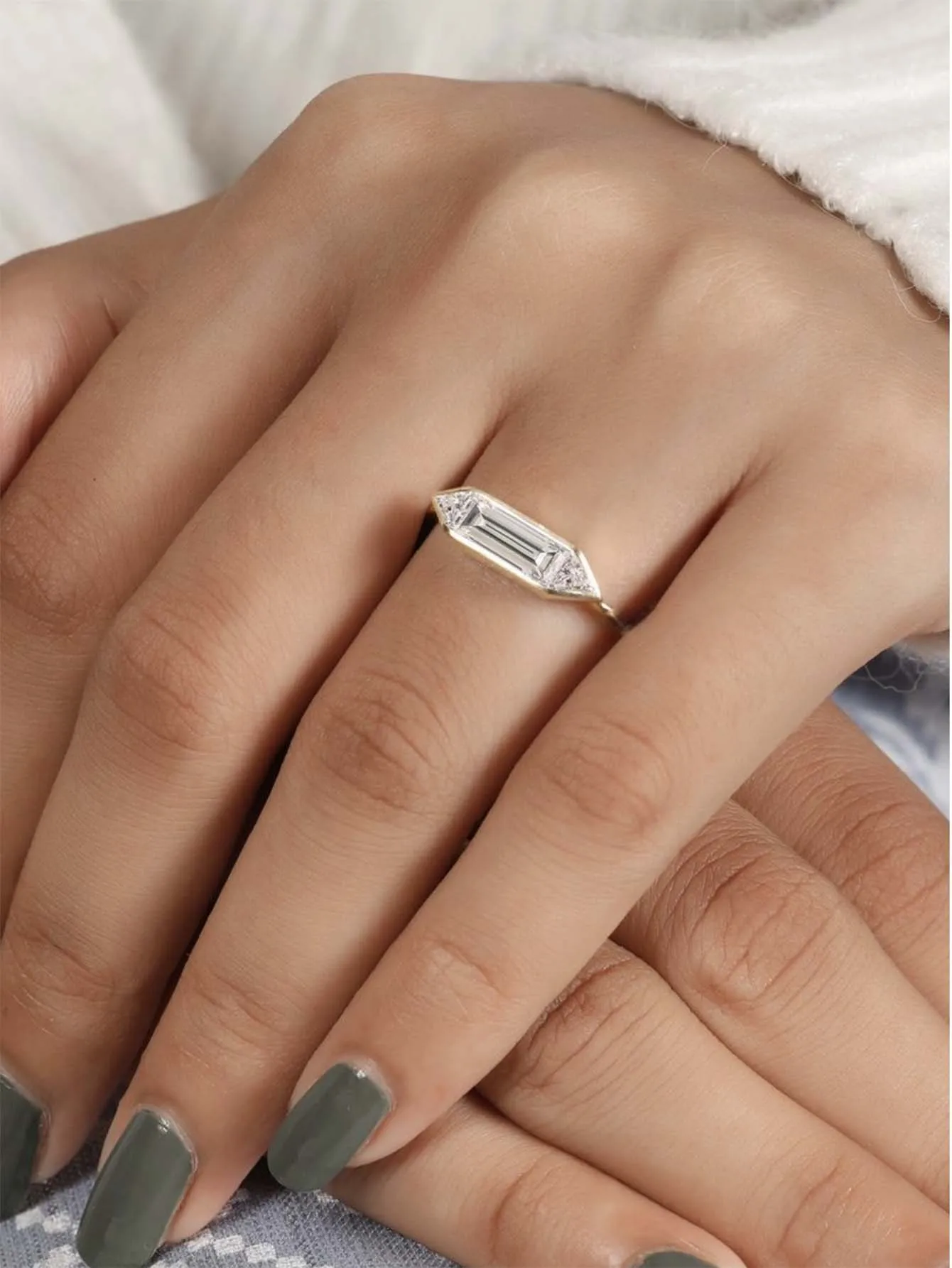 

Серебряное кольцо S925 с муассанитом, ювелирная деталь, модное, подходит для подарка, юбилея, дня рождения и Дня святого Валентина