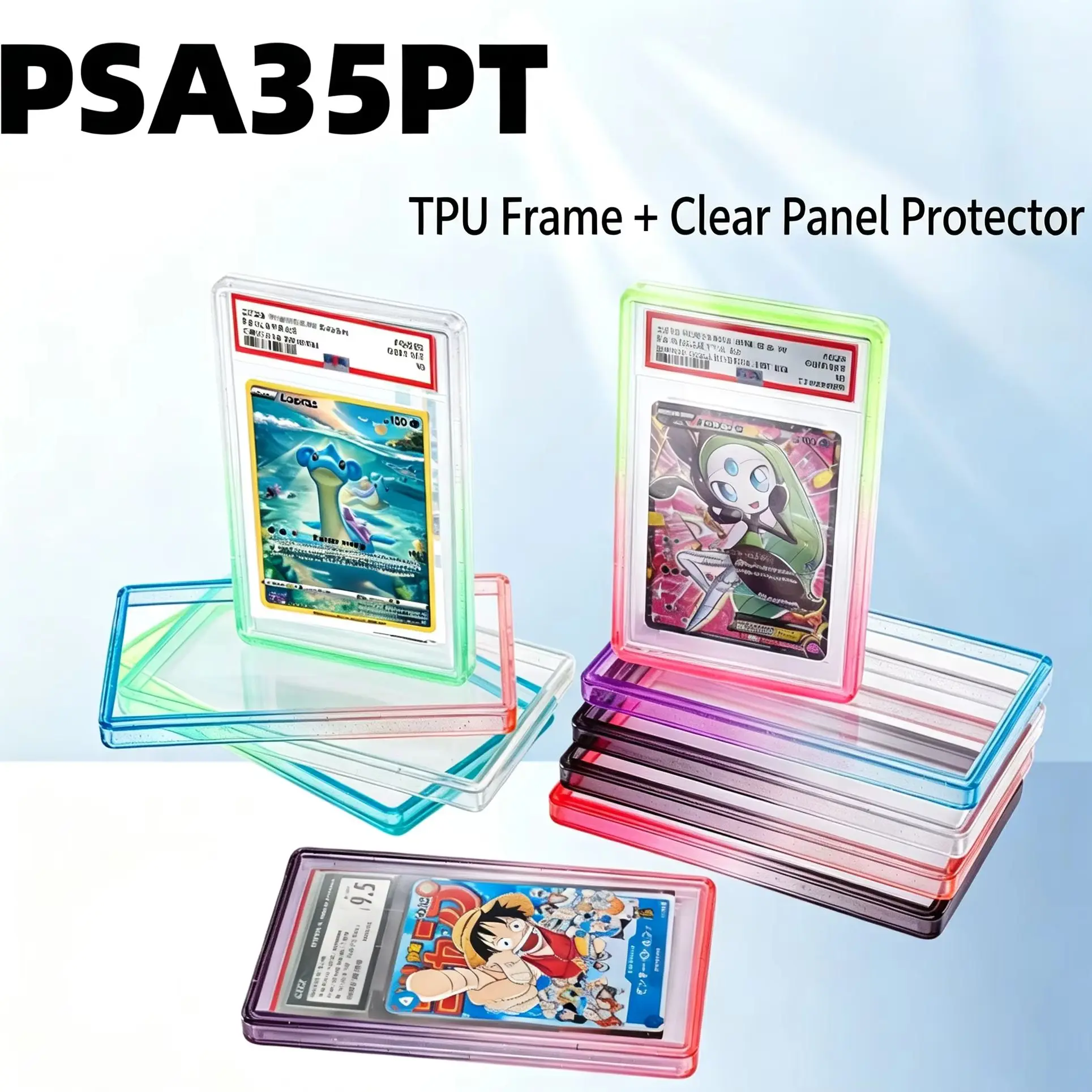 9 Different Two-Tone P-S-A Rating Card Protective Sleeves; Colors Can Be Selected Upon Request Individually Packaged
