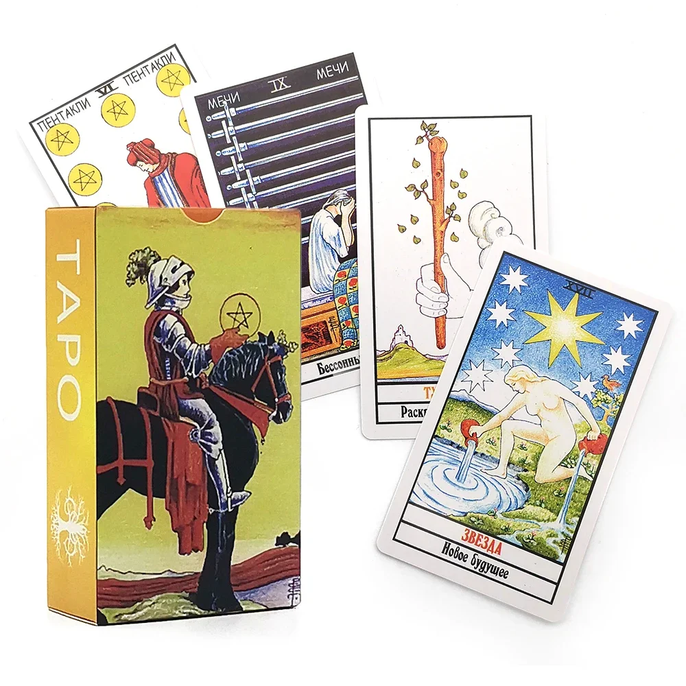 new Tarot Cards in Russian Oracle Russian Divination Cards Rider Board Game Guidance Divination For Beginners Guidebook Unique