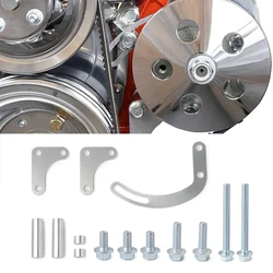 Billet Adjustable LWP 350 Small Block For SBC POWER STEERING PUMP BRACKET For Chevy 551522