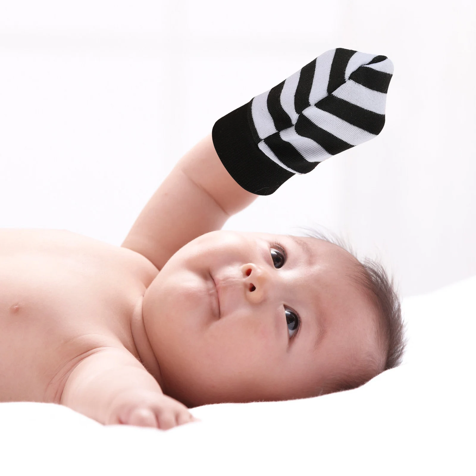 

6 Pairs Anti Scratch Baby Mittens Comfortable Cotton Infant Gloves Portable Newborn Hand Protectors Warm Soft Protective Mitts