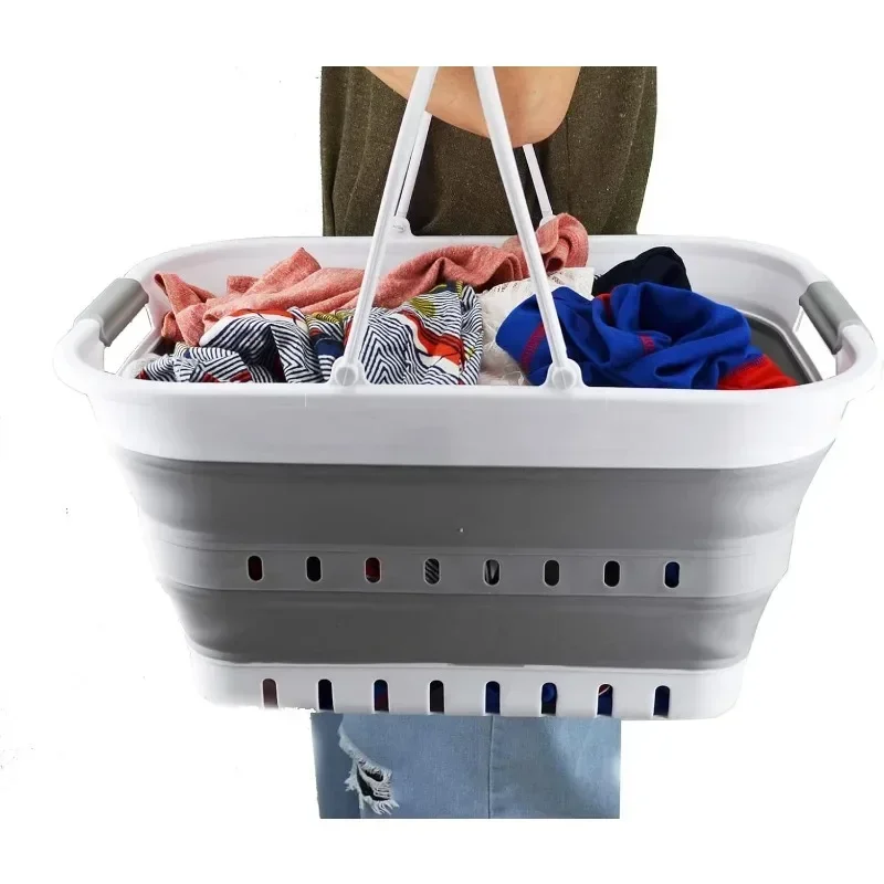 

Portable Outdoor Picnic Basket - Foldable Shopping Bag - Space Saving Storage Box