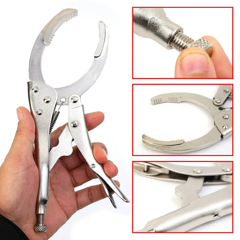 Clamp Filter Wrench Oil Grid Wrench Oil Change Adjustable Multi-Function Engine Oil Filter Wrench Car Disassembly Tool Repair