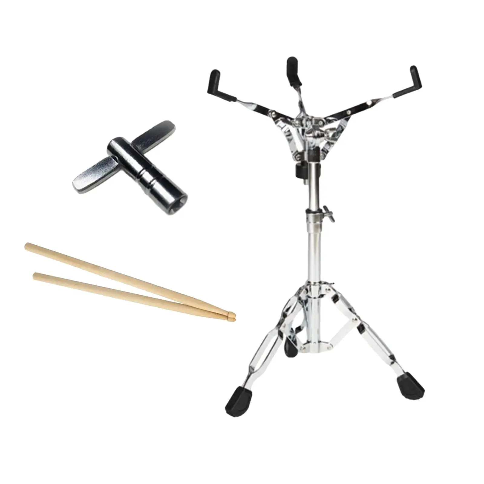 Snare Drum Stand Drum Pad Stand Nonslip for 12'' to 14'' Adjustable Knob