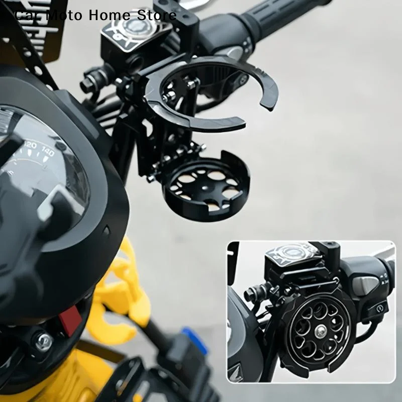 

【DM】1/4Pcs Motorcycles Bottle Holder Water Cup Bracket Holder Accessories Foldable Turntable Motorcycle Cup Holder For Handlebar