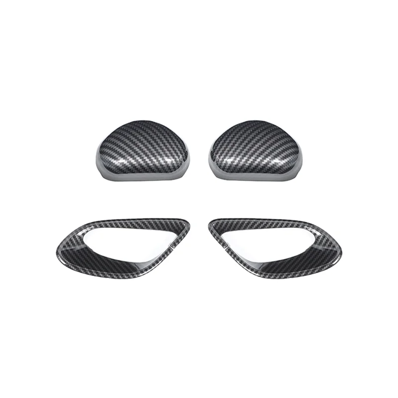 

Car Seat Safety Belt Cover Decoration Trim Stickers for Chevy Camaro 2010-2015 Interior Accessories (ABS Carbon