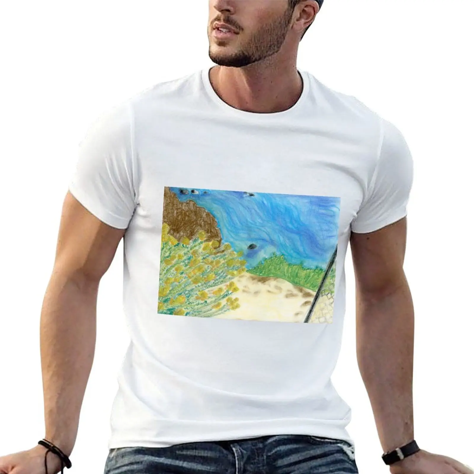 

Point Dume T-Shirt kawaii clothes boys animal print anime stuff men clothing