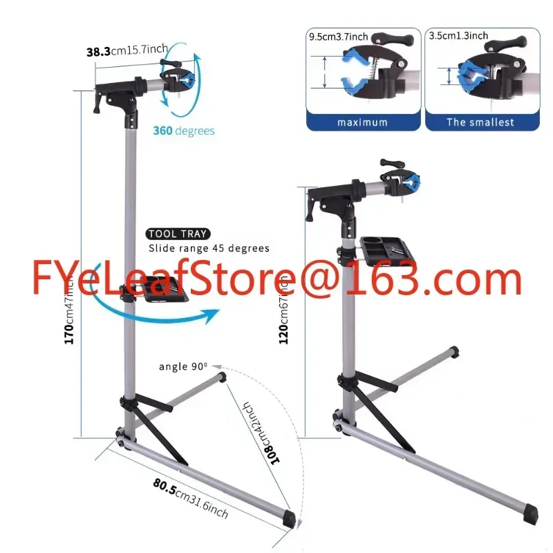 Aluminum Alloy Bike Repair Stand Professional Bicycle Repair Tools Adjustable Fold Bike Rack Holder Storage Bicycle Repair Stand