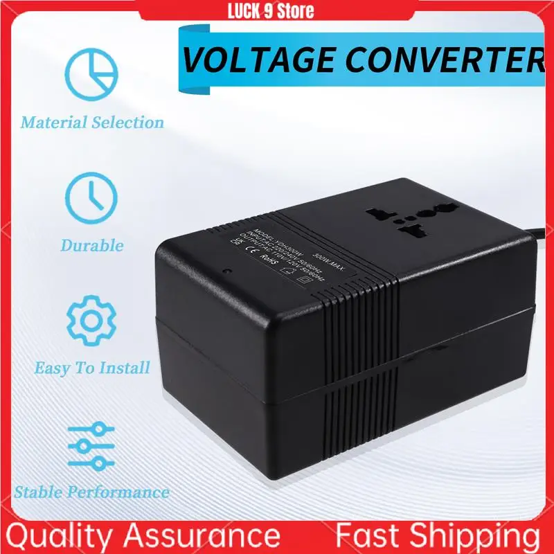 

Compact 300W Travel Voltage Converter Transformer, Step-Down And Step-Up, 220V To 110V And 110V To 220V, UK Plug-AB52