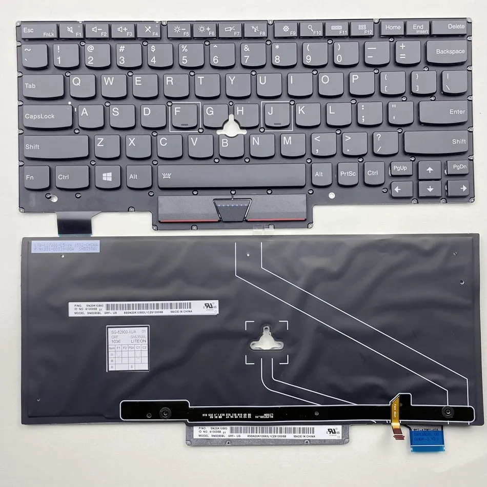 

US Backlit Keyboard For Lenovo ThinkPad X1 TABLET 1ST GEN 20GH Model sn5350BL SN20K10583 613005B Without Frame US Layout