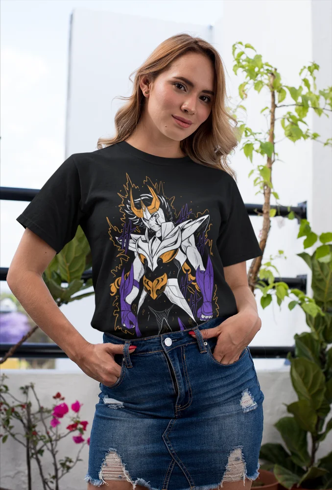 Saint Seiya Phoenix T-Shirt Ikki Zodiac saints Matnga Shirt Tee All Size image 4