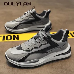 Oulylan-Breathable Running Shoes for Men, Sports Sneakers, Versatile, High Tide Footwear, Casual, Summer, New, 2024