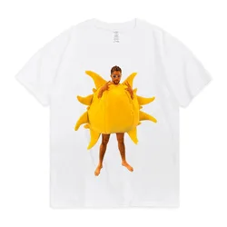 Bad Bunny Neverita Video Sol T Shirt Hip Hop Fashion Funny Graphic T-Shirt Men's Streetwear Oversized T Shirt Pure Cotton Tees