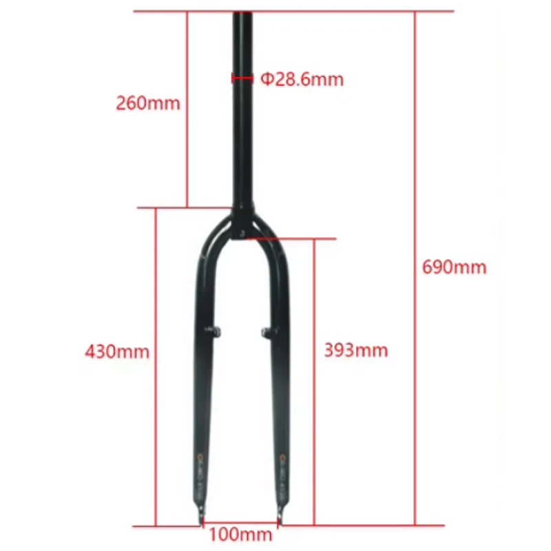 

26Inch/27.5Inch Road Bike Fork/4130 Chromoly Steel V Brake / Disc Brake Fork/Mountain/City Bicycle Fork