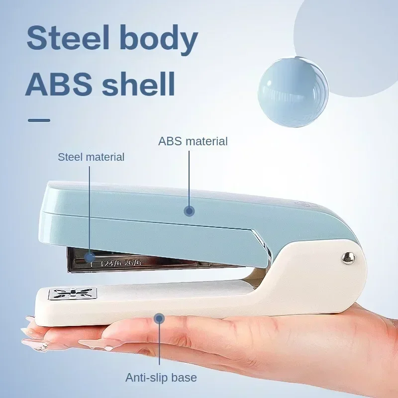 Large 360 Degree Rotatable Stapler for Students Home Office Use Stapling Machine Strong Clutch Large Capacity Staple Extractor